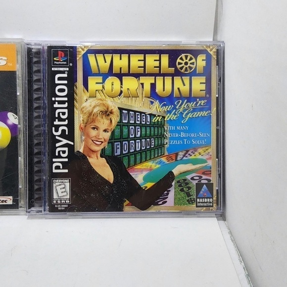 Lot of 2 ps1 playstation 1 games wheel of fortune billiards - Picture 1 of 5